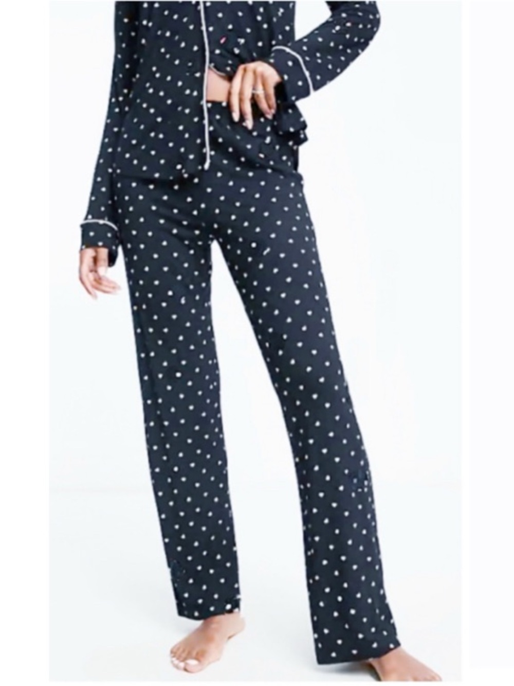 DKNY Jersey Notch Collar Pajamas